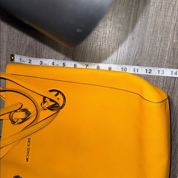 Michael Kors Yellow Leather Tote Bag - Picture 12 of 12